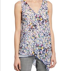 NWT Derek Lam 10 Crosby Asymmetrical Sleeveless Blouse